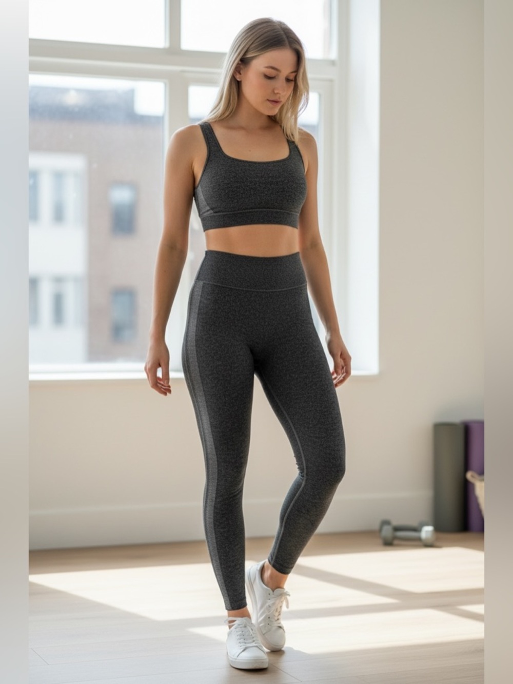 Women's Sports Bra & Leggings Workout Set